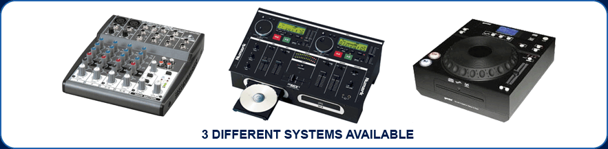 dj mixers and turntables to hire and rent out