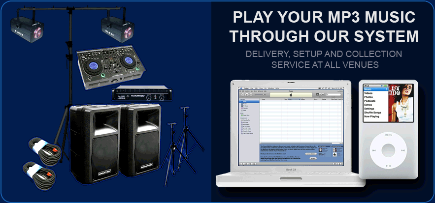 sound and audio equipment hire packages for discos