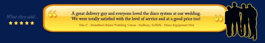Hire a disco sound system for an event in Ipswich